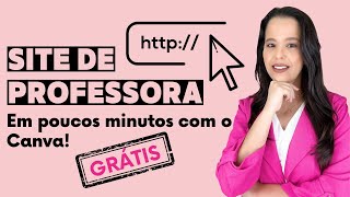 PORTFÓLIO DA PROFESSORA  Divulgue seu trabalho com site profissional Canva [upl. by Yerahcaz99]