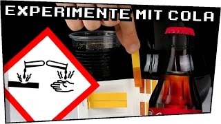 5 EXPERIMENTE mit COLA  Experimente für zuhause  Heimexperimente 71 [upl. by Yenwat]