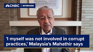 I myself was not involved in corrupt practices Malaysias Mahathir says [upl. by Ahsinnek]