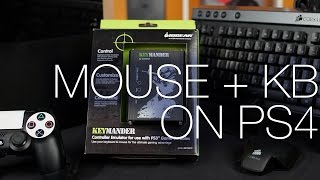 IOGear Keymander  Using a Mouse and Keyboard on a PS4 ft Setup Guide [upl. by Ekihc]