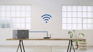 How to Connect and Setup a Brother Wireless Wi Fi Printer [upl. by Deena]