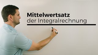 Mittelwertsatz der Integralrechnung Durchschnitt der YWerte  Mathe by Daniel Jung [upl. by Lirret]