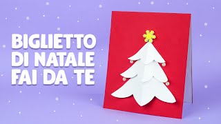 DIY Biglietto di Auguri di Buon Natale  Lavoretti con la carta  Papercraft [upl. by Marnia389]