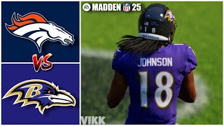 Broncos vs Ravens Week 9 Simulation Madden 25 PS5 [upl. by Sato530]