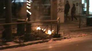 H Athina kaigetai 8122008 Stadiou video1 Greek Riots Athens 12 December 2008 [upl. by Nirag]