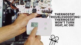 Thermostat Troubleshooting Thermostat Wont Turn Heat AC On [upl. by Ratna]