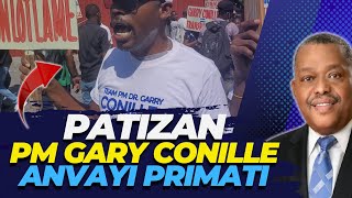 Patizan PM Garry Conille yo debake devan Primati a pou di viv PM nan aba konsèy Prezidansyèl la [upl. by Posehn416]