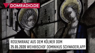 Freudenreicher Rosenkranz aus dem Kölner Dom mit Weihbischof Dominikus Schwaderlapp 25052020 [upl. by Odin248]