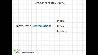 10 Medidas de centralización [upl. by Sherer]