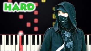 Faded  Alan Walker  HARD PIANO TUTORIAL  SHEET MUSIC by Betacustic [upl. by Naoh110]