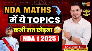 Important NDA Math Chapterwise Analysis  NDA 2025 MATHS PREPARATION  Maximum Scoring Topics😍 [upl. by Dyke]