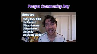 Ponyta Community Day in 60 Seconds pokemongo [upl. by Dietsche]