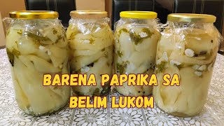 Barena paprika sa belim lukom  Zimnica koja se ne propušta [upl. by Dani]