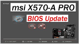 MSI X570A PRO BIOS Update [upl. by Wendalyn908]