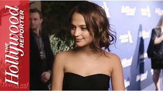 Alicia Vikanders Favorite Drinking Game Oscar Nominees Night [upl. by Tybald130]