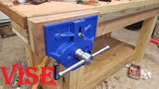 Installing a BIG vise Yost 9 inch quick release vise [upl. by Glennie]