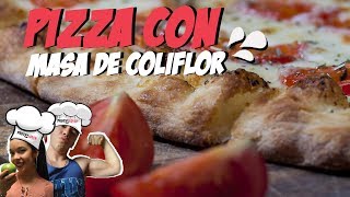 ¿CÓMO HACER PIZZA CON MASA DE COLIFLOR  Receta de Pizza  Pizza  Receta Saludable [upl. by Tucker830]