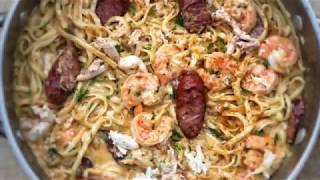 THE BEST SEAFOOD BOIL PASTA [upl. by Anaej748]