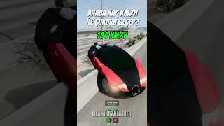 Araba Kaç Kilometreyle Çukuru Geçer beamngdrive beamngdrivemods beamng beamngcrashes [upl. by Fredra]