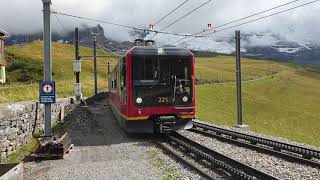 Discover the Enchanting Lauterbrunnen Wengen Train Landscapes Switzerland [upl. by Bolan272]