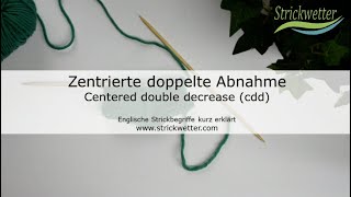 Zentrierte doppelte Abnahme centered double decrease [upl. by Brad722]