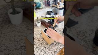 Coffee bar reset ASMR coffee espresso coffeeislife coffeeislove asmrcoffee [upl. by Noirrad]