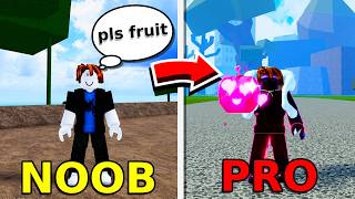 NOOB To PRO in Blox Fruits as a Fruit Beggar [upl. by Alvie]