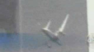 Slow motion of second plane crashing into south tower [upl. by Yraek]