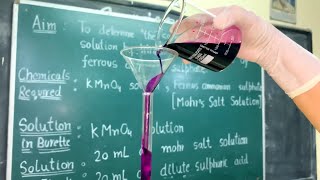 KMnO4 VS Mohr’s Salt Titration Class 12 by Kanchan Handa [upl. by Lynnell]