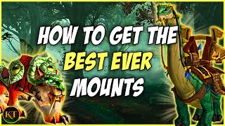 Best Mounts to get in WoW  Mighty Caravan Brutosaur Auction House Mount amp Swift Zulian Tiger [upl. by Iramohs]