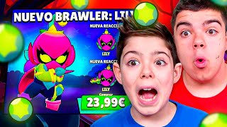 COMPRÉ Y MAXEÉ AL NUEVO BRAWLER MÍTICO quotLILYquot en BRAWL STARS [upl. by Pleasant]