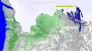 Missoula Floods Video an animated illustration of one scenario [upl. by Aneerhs]