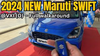 2024 Suzuki Swift Vxi Optional Model  Full walkaround  Exterior  Interior  Details [upl. by Yeldah632]