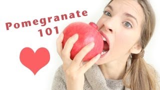 HOW TO PREPAREOPEN amp EAT A POMEGRANATE [upl. by Hoem550]