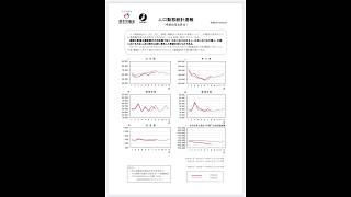 【人口動態統計速報 2024年8月分】厚生労働省は2024年10月25日金に 2024年8月分の人口動態統計速報を公表しています。 [upl. by Oinegue191]