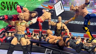 6Man Elimination Table Match  WWE Action Figure Match [upl. by Tan]