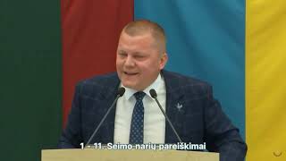 Dainius Gaižauskas Lietuvos Seimas kriminalinių nusikaltėlių užuovėja [upl. by Venetia968]