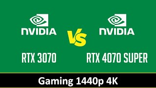 RTX 3070 vs RTX 4070 SUPER [upl. by Dusty]