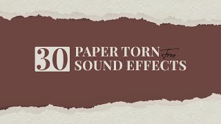 30 FREE PAPER TORN SFX 🔥🔥🔥 [upl. by Agace271]