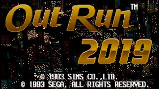 Outrun 2019  Sega Genesis  Full Playthrough [upl. by Shiller]