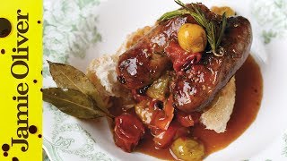 Oven Baked Sausage Ragu  Jamie Oliver [upl. by Idnahr159]