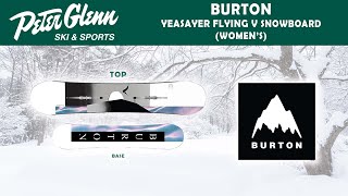 Burton Yeasayer Flying V Snowboard Womens  W2122 Product Review [upl. by Milurd382]