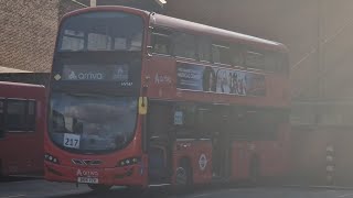 Arriva London HV167 BN14VZK Bus Route 217  Volvo B5LH Wright Gemini 3 Hybrid Euro 6 [upl. by Geneva]