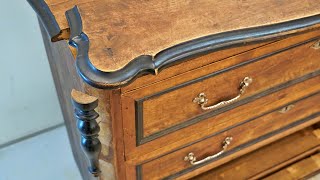 WATCH how I restored very broken dresser [upl. by Winifield]