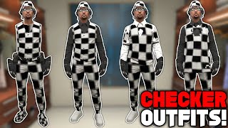 GTA 5 ONLINE HOW TO GET MULTIPLE CHECKERBOARD MODDED OUTFITS ALL AT ONCE Clothing Glitches 166 [upl. by Ramsden]