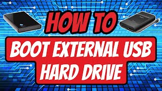 How To Boot An External USB Hard Drive On A PC  Batocera Hard Drive Demo [upl. by Nonnahc]