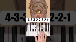 Moo Deng vs Zookeeper Piano Tutorial ‎Jaquinos shorts [upl. by Nimajaneb]