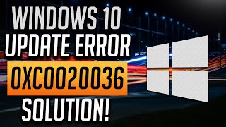 How to Fix Windows Update Error 0xC0020036 in Windows 10 Tutorial 2024 [upl. by Annabal705]