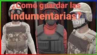 Como guardar tu indumentaria en gta 5 online [upl. by Sirtemed531]