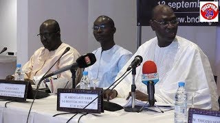 Mr Abdoulaye Samb SG Ministre des Finances au lancement AFFACTURAGE et CREDITBAIL de la BNDE [upl. by Monro337]